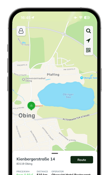 DirectCharge Mobile App Screenshot
